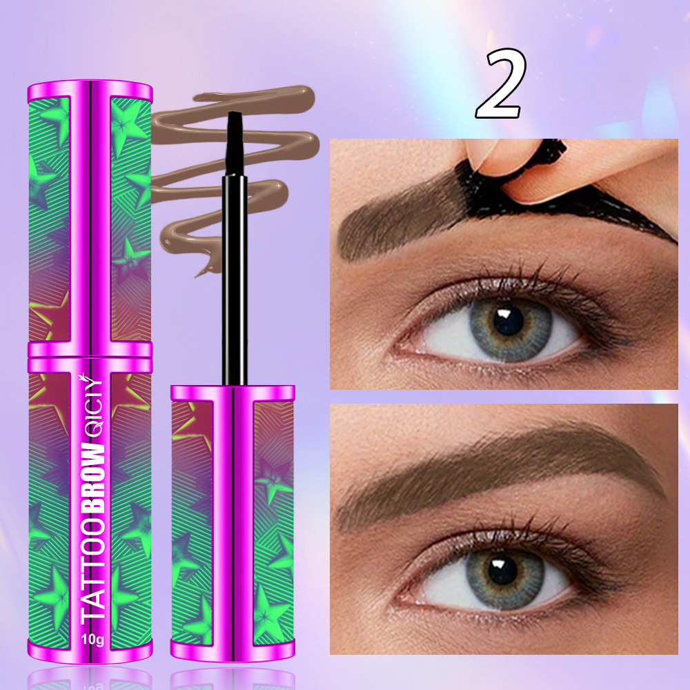 【 Cross-border Exclusive 】QICIY Eyebrow Lift Cream available in 4 colors, waterproof, sweat-proof, natural and long-lasting. Wholesale pic 11