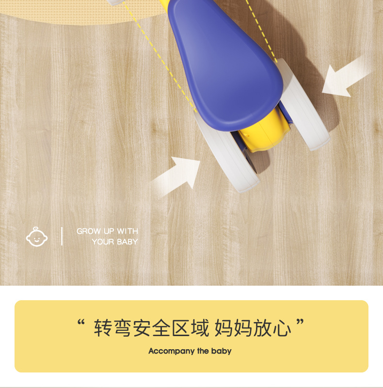 儿童滑行车1一3岁宝宝学步车无脚踏2岁女男孩小童滑行四轮溜溜车详情9