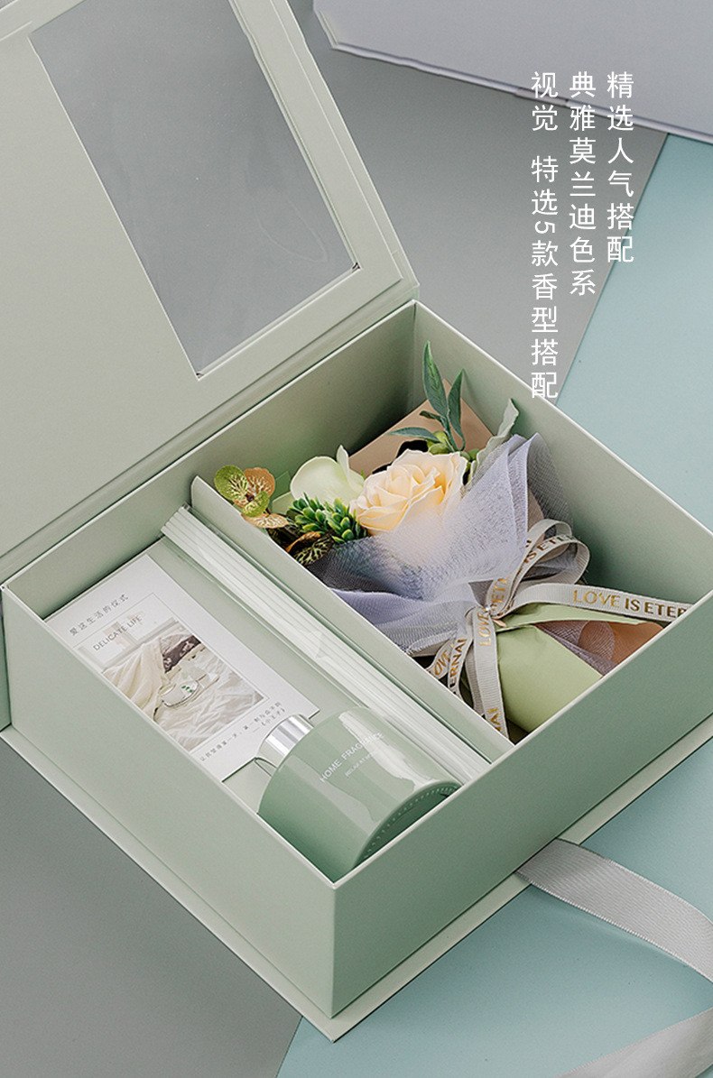无火香薰香氛礼盒生日情人节礼物长辈员工商务送礼套装栀子香型详情5