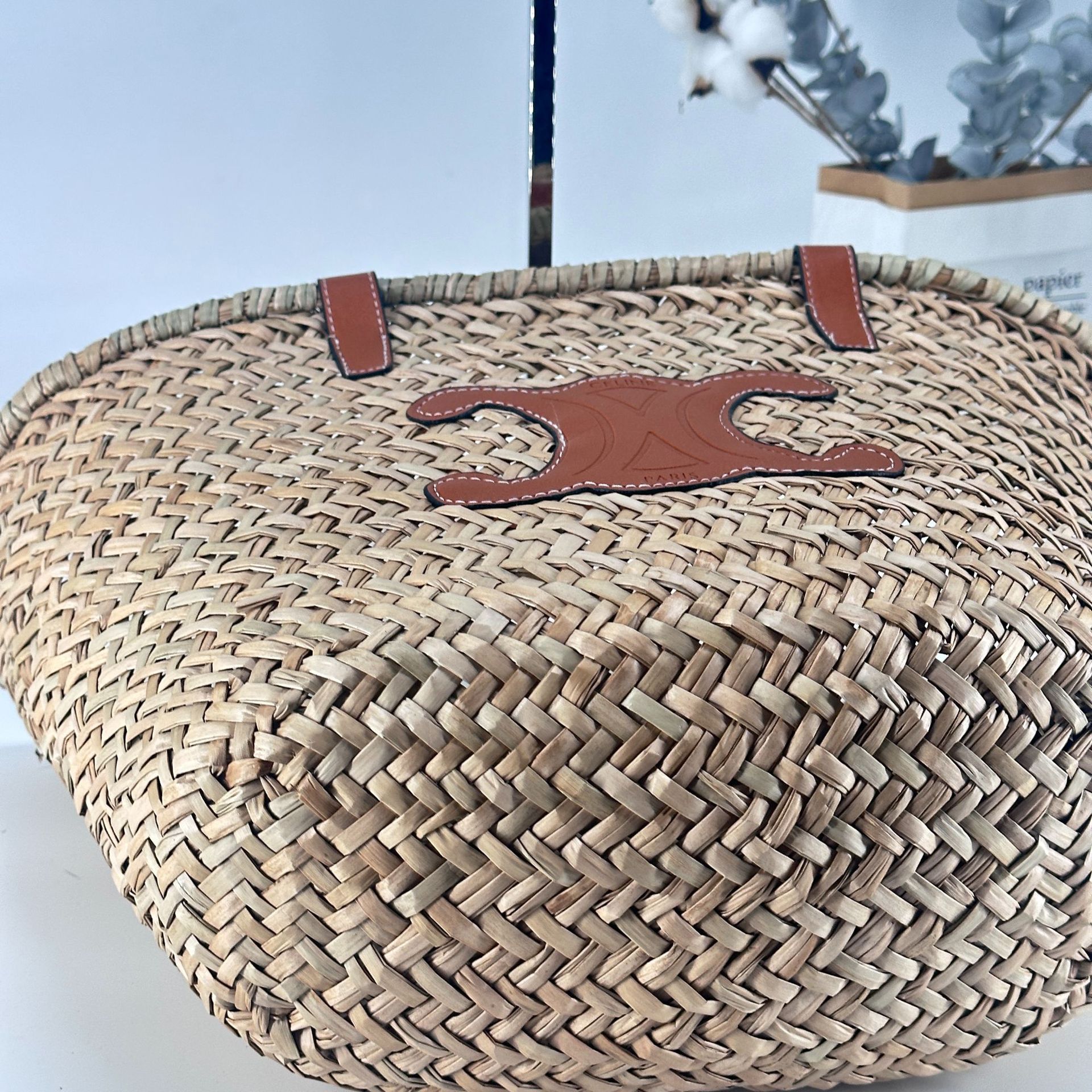 24年草编大容量单肩包度假旅行沙滩包手工编织包拍照打卡包托特包详情6