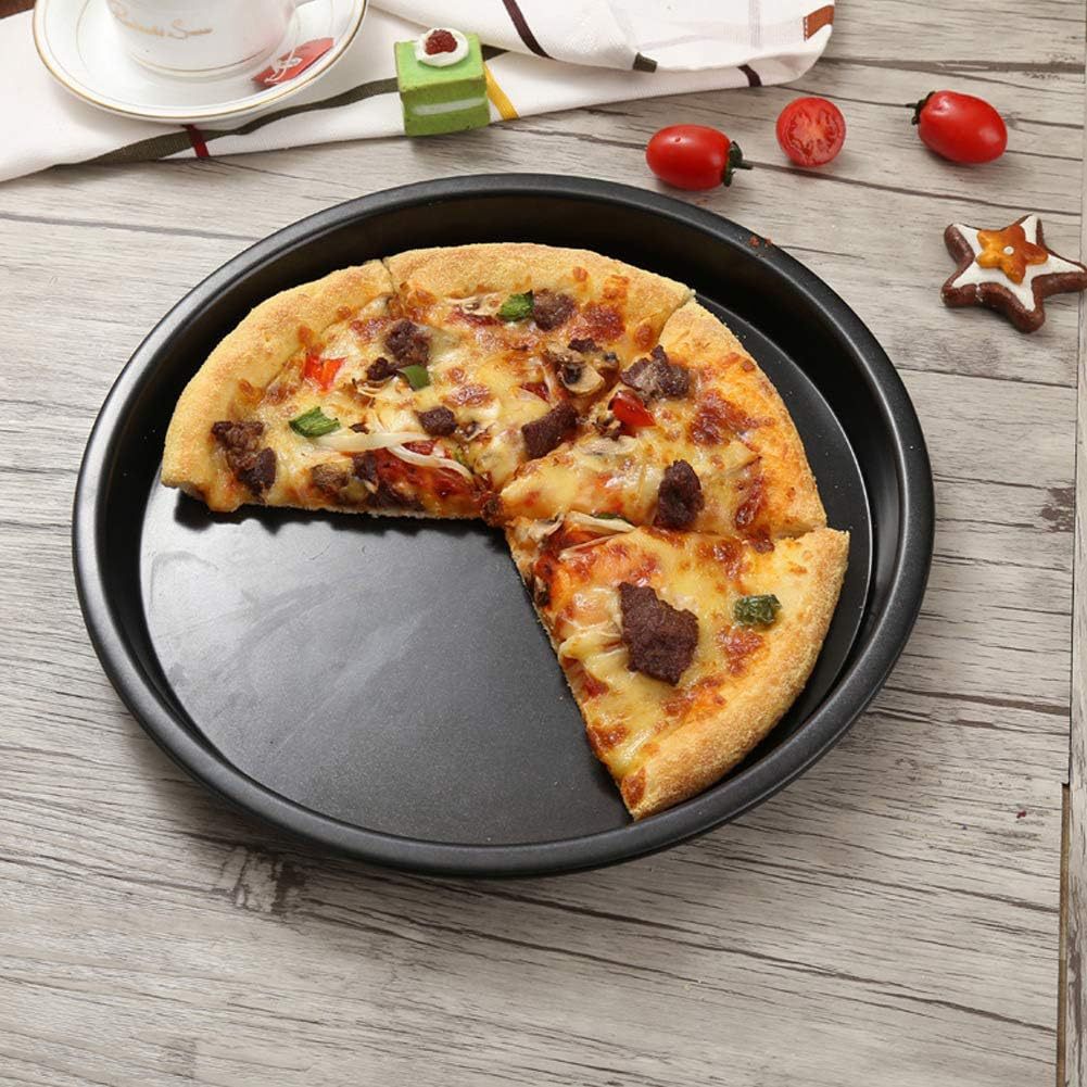 FCM披萨盘不粘烤盘黑色碳钢烤盘比萨模具烘焙工具圆形PIZZA盘详情6