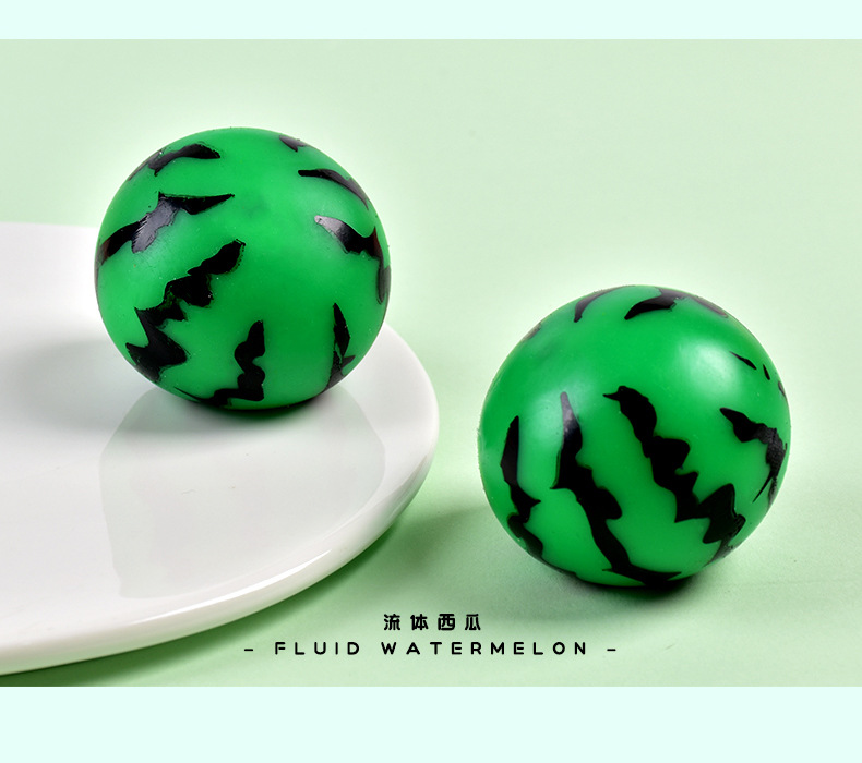 Wet soft slow rebound stress-relieving watermelon PVC bag packaging fluid fruit food play squeeze fun stress-relieving toys wholesale pic 7