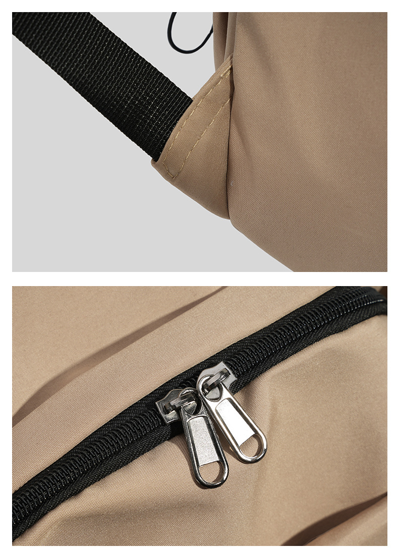 韩版ins风新款双肩包女休闲简约大容量旅行包百搭校园中学生书包详情14