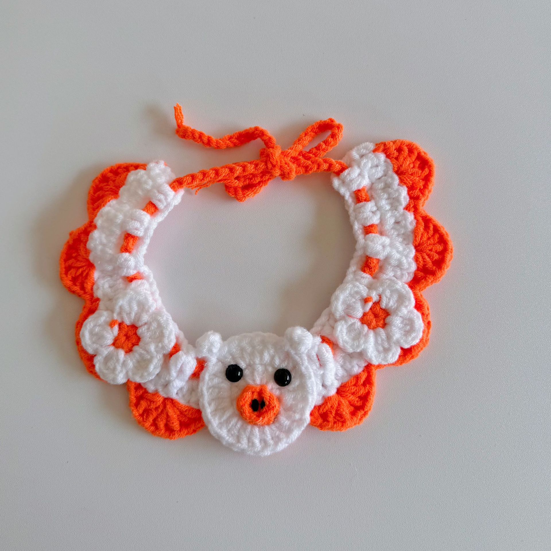 Pet hand-woven necklaces, cute cat knitted necklaces, kitten neck rings, small dog neck decorations pic 10
