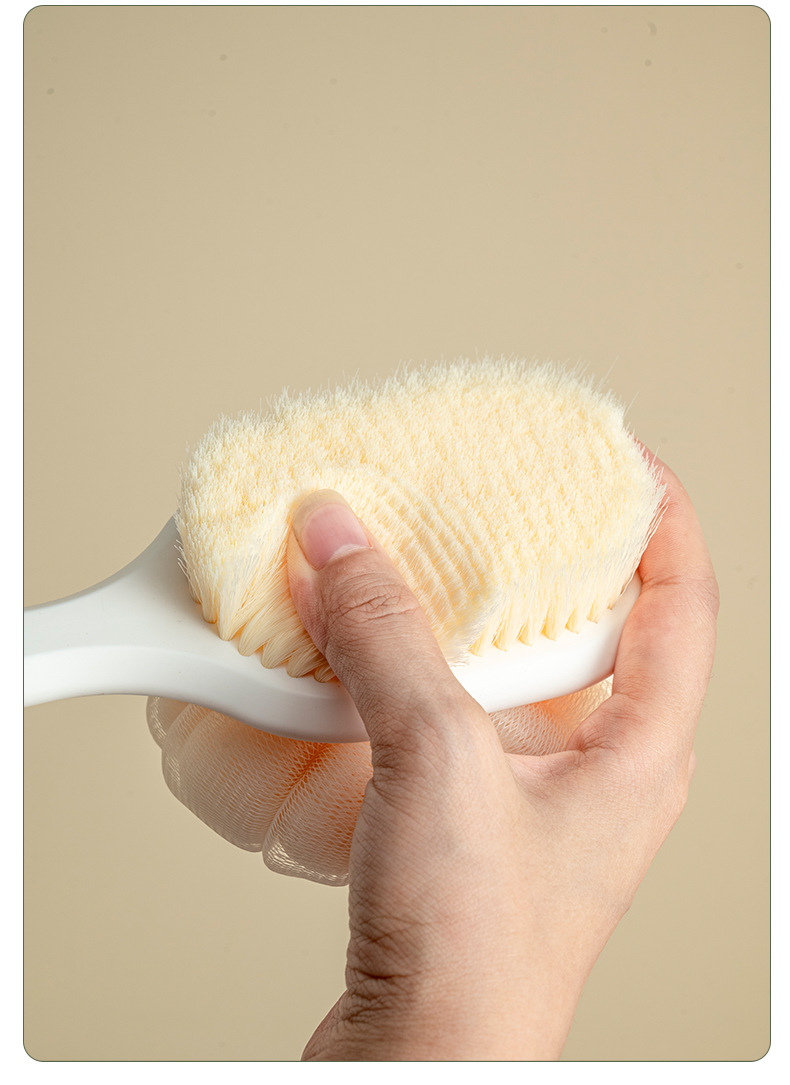 Long-handled bath towel, soft-bristled bath brush, back scrubbing and scrubbing wonder, multi-functional mud scrubbing, bath towel and bath brush in one pic 13