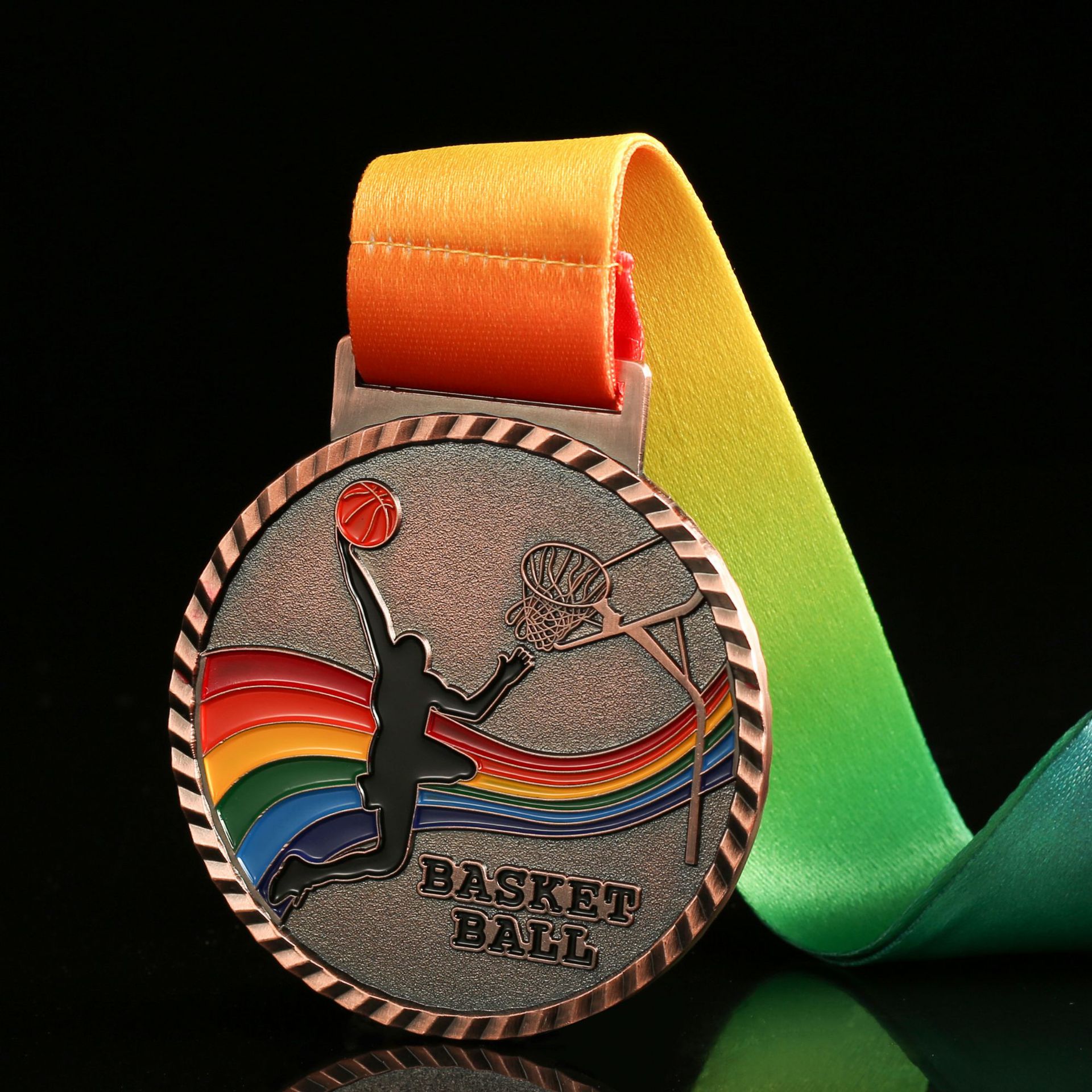 Customized metal MEDALS for marathons, running, roller skating, basketball and badminton, as well as commemorative plaques for summer camps pic 4