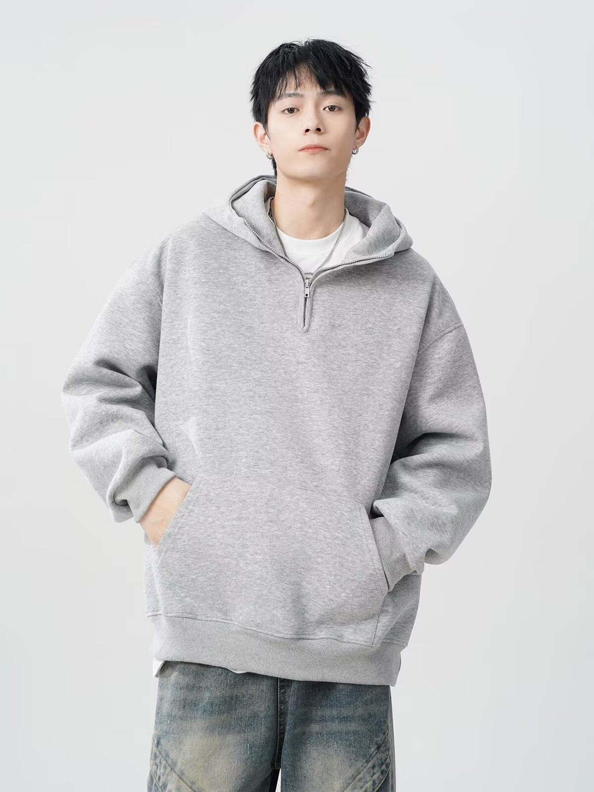  oversize casual versatile top fashion men's hoodie详情29