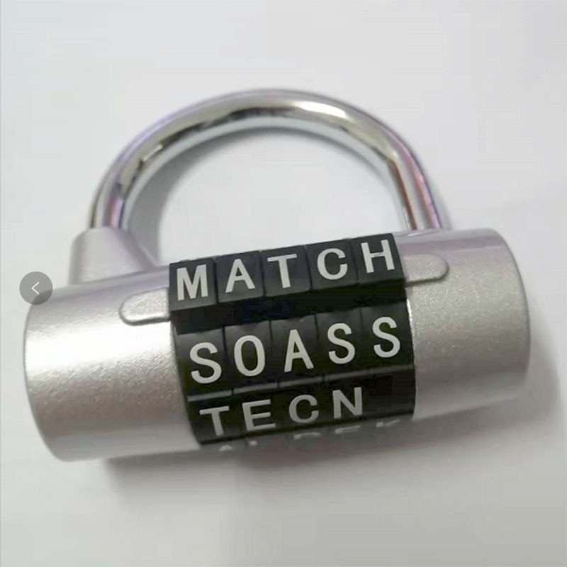 New 5-digit mechanical U-shaped anti-theft door, metal password padlock, suitcase drawer, gym password lock pic 10