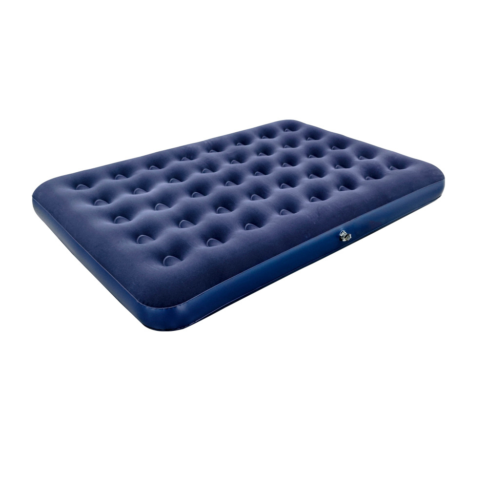 新款可收纳便携式植绒充气床野营户外充气床垫高端彩盒礼盒包装工厂直销懒人野外充气床详情5