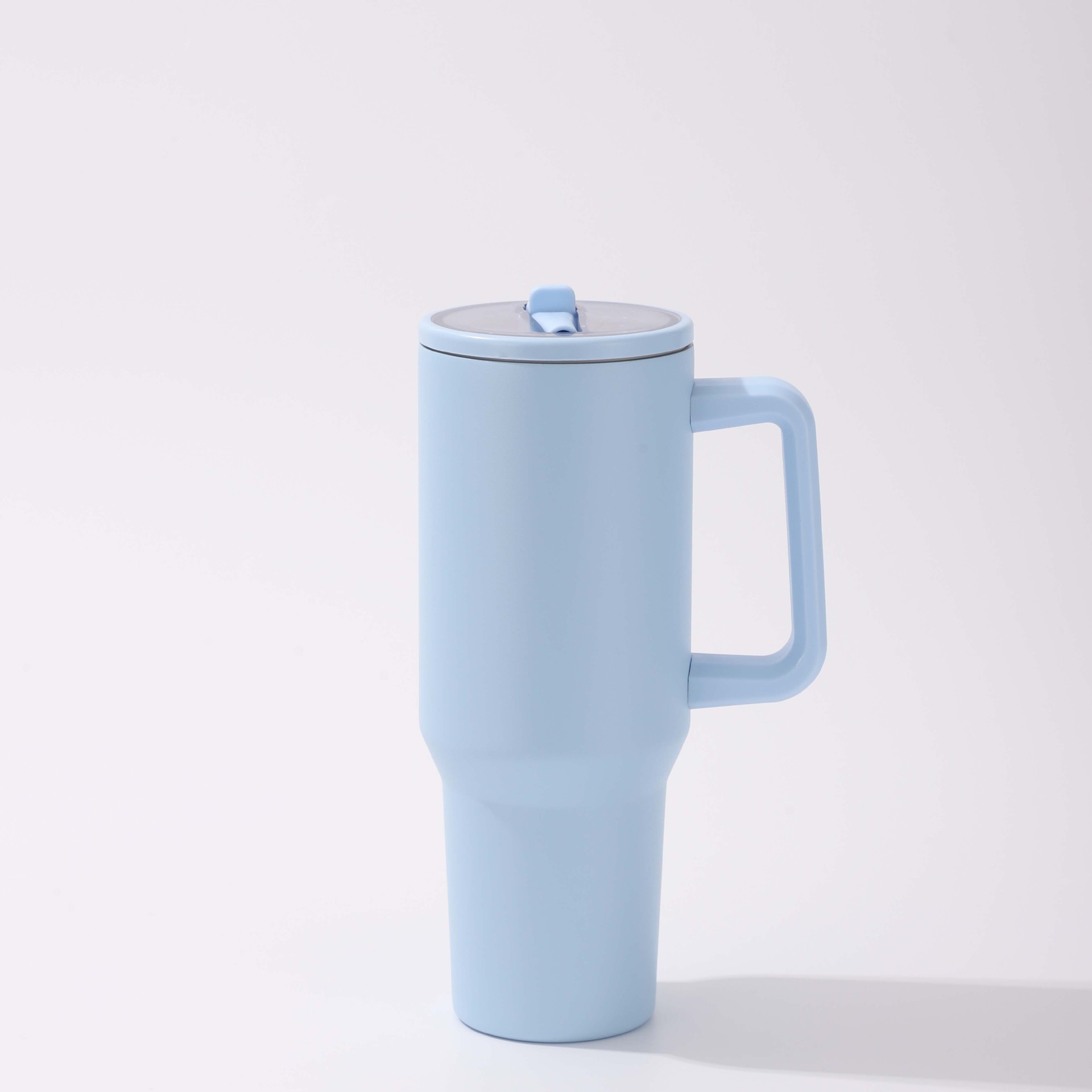 40oz304不锈钢手柄汽车杯纯色吸管保温水杯大容量保冷冰霸杯批发详情5