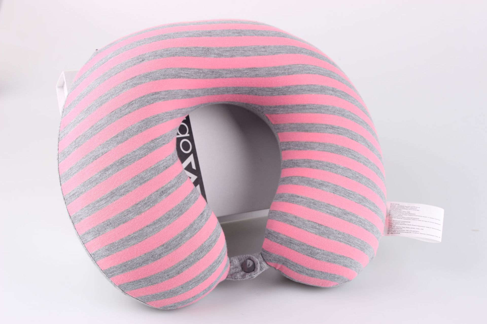 条纹新款U型枕慢回弹记忆棉托背颈枕旅行枕颈椎便携旅游家用枕详情15