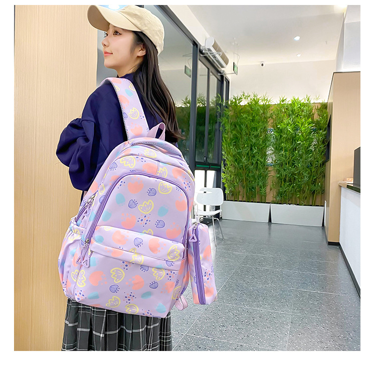 书包女学生简约大容量可爱高颜值背包ins日系高中生初中生双肩包详情23