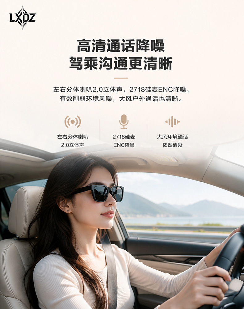 智能眼镜防紫外线新款男女士时尚百搭墨镜潮流方框简约太阳镜大框详情10