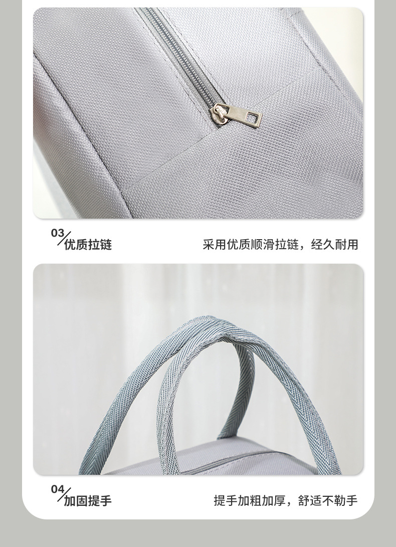 Cationic Bear logo bento Bag, student bento bag, lunch bag for working adults, cold and fresh-keeping portable insulated bag pic 11