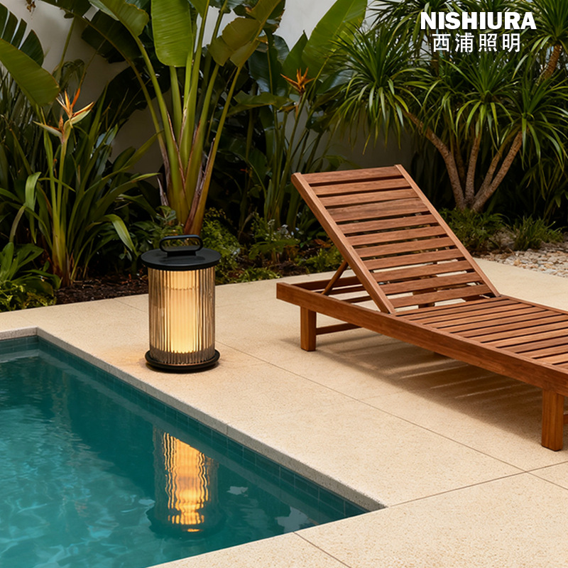 Cross-border ODM simple solar outdoor garden lamp, waterproof home garden villa decoration, wabi-sabi style lawn lamp pic 14