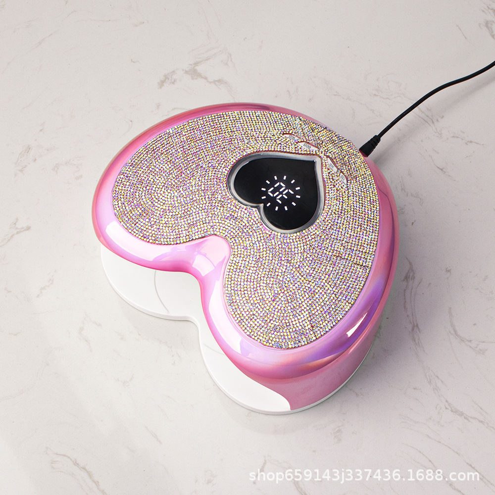 Factory direct sales of Japanese-style nail art light therapy machine 96W plug-in smart sensor nail baking quick-drying color diamond nail lamp pic 4