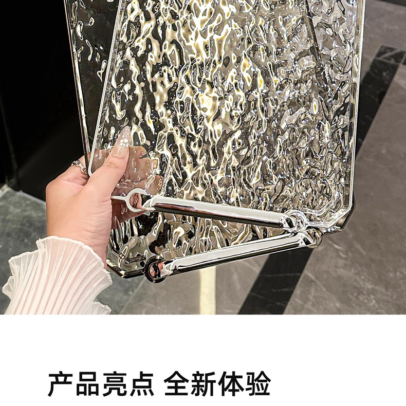 水波纹轻奢高档托盘长方形家用放杯子茶杯水杯酒杯茶盘美容院高级详情2
