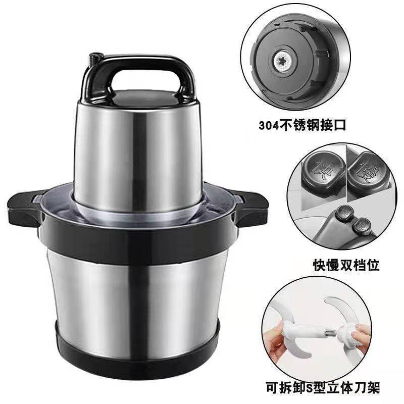 6L stainless steel electric meat grinder, 2L110V English meat grinder, 3L dual-speed, 8L large-capacity foreign trade meat mixer pic 18