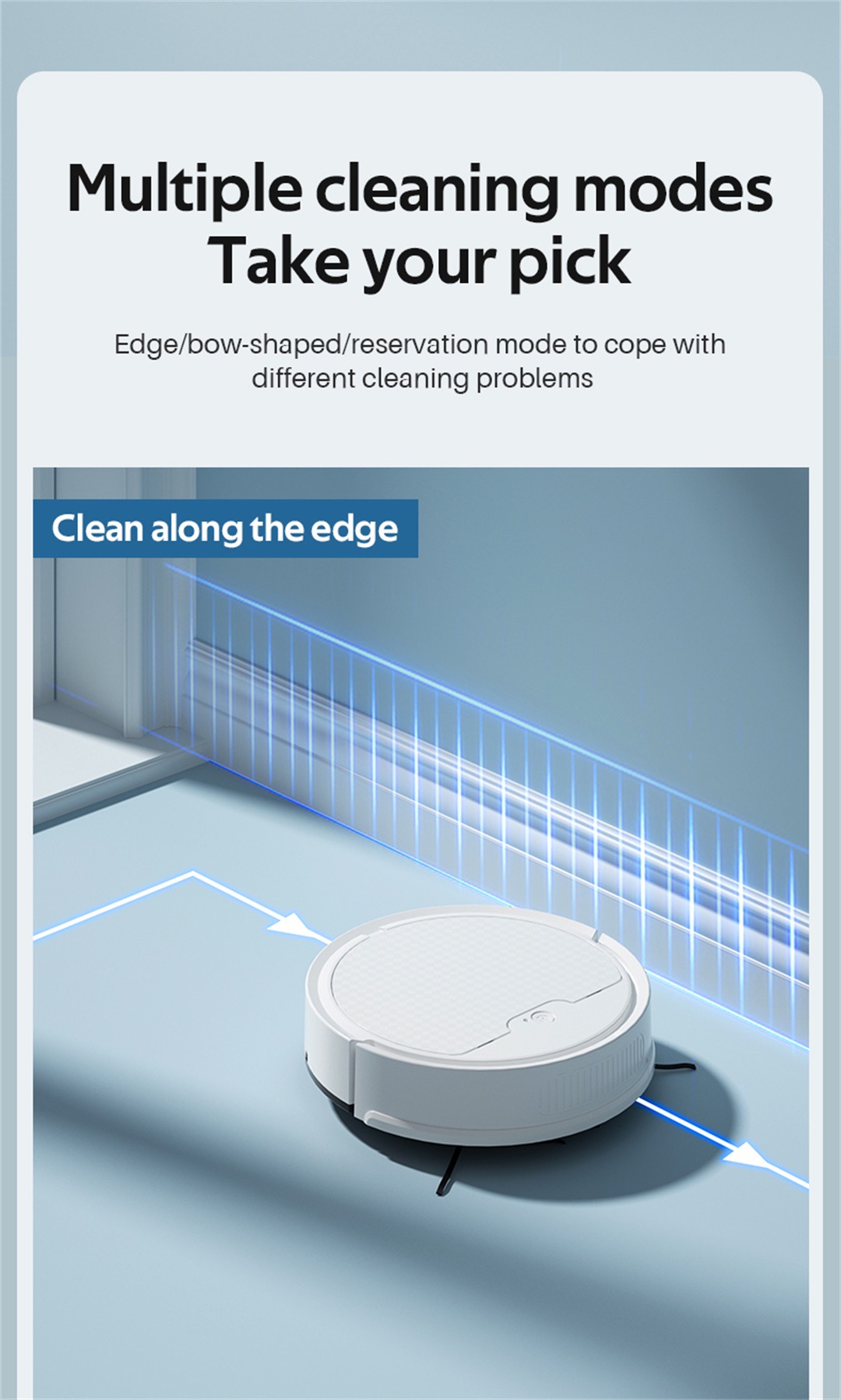 Smart Robotic Vacuum Cleaner for Home, Automatic obowai OB8S详情8