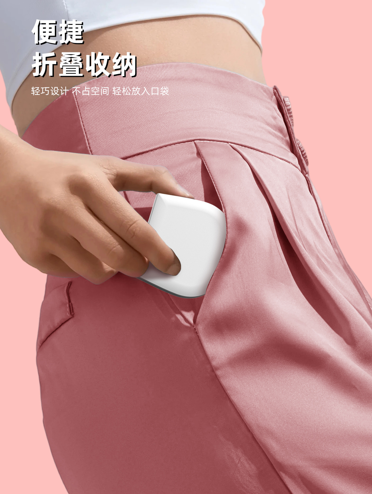 跨境智能镜子化妆镜2X放大款随身小镜子便携礼品led化妆镜子带灯详情9