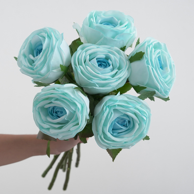 仿真单支手感保湿桑拉玫瑰 婚庆婚礼配材家居桌面装饰摄影道具详情17