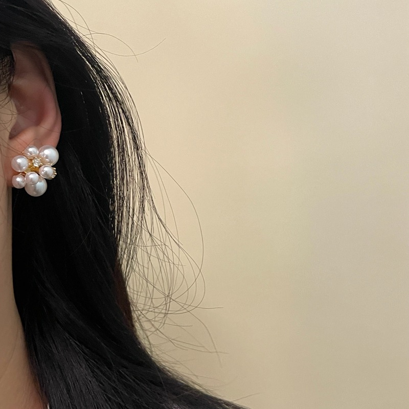 小众设计感珍珠耳环锆石轻奢风高级感925银针韩版春夏新款个性女~详情20