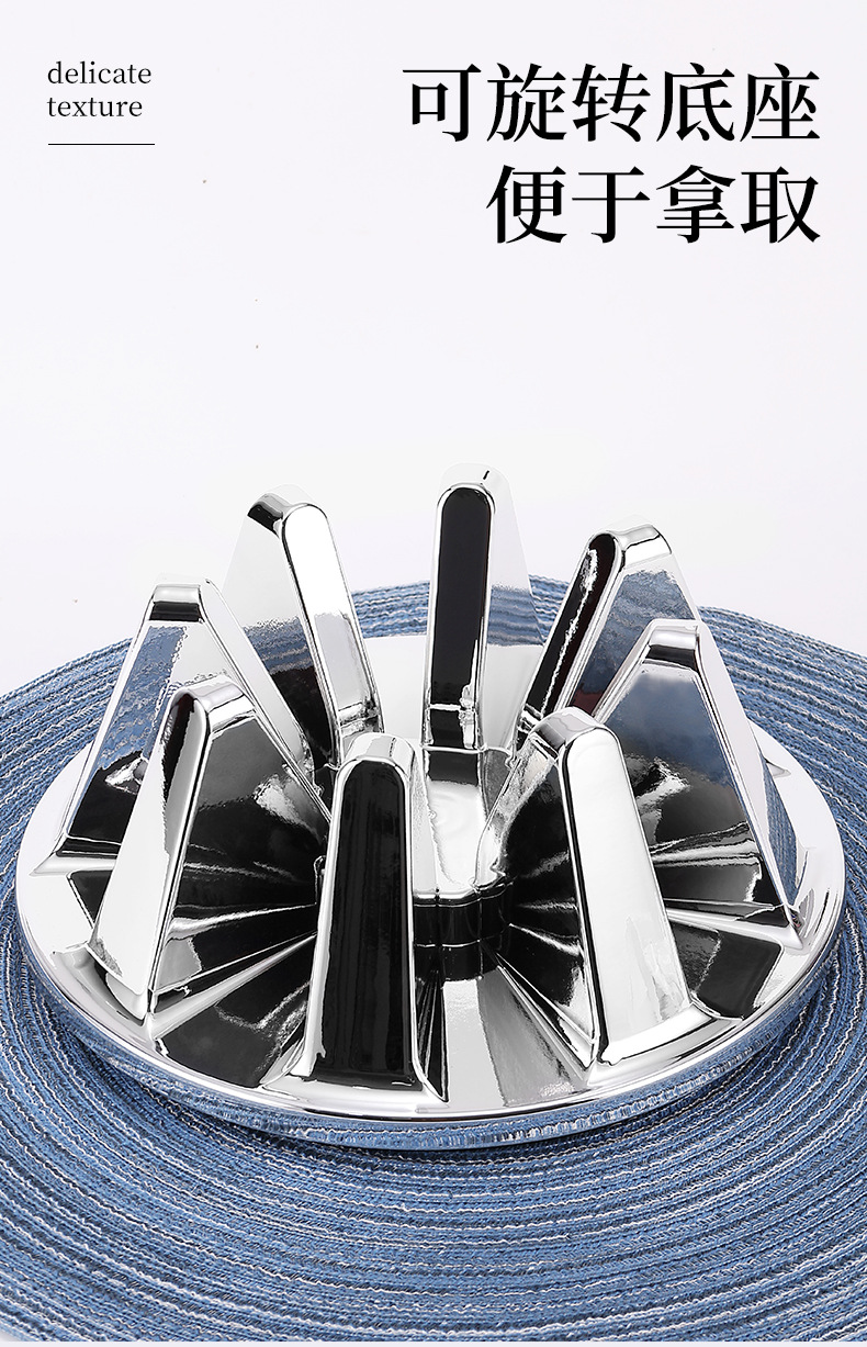 跨境Tableware set餐具蛋创意套装豪华西餐1010刀叉勺钻石心境蛋详情9