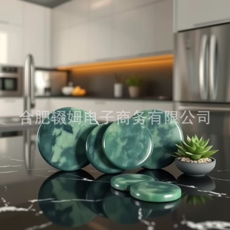 橄榄绿玉恒温加热能量石SPA热石美容院足疗足浴精油推拿按摩石详情13