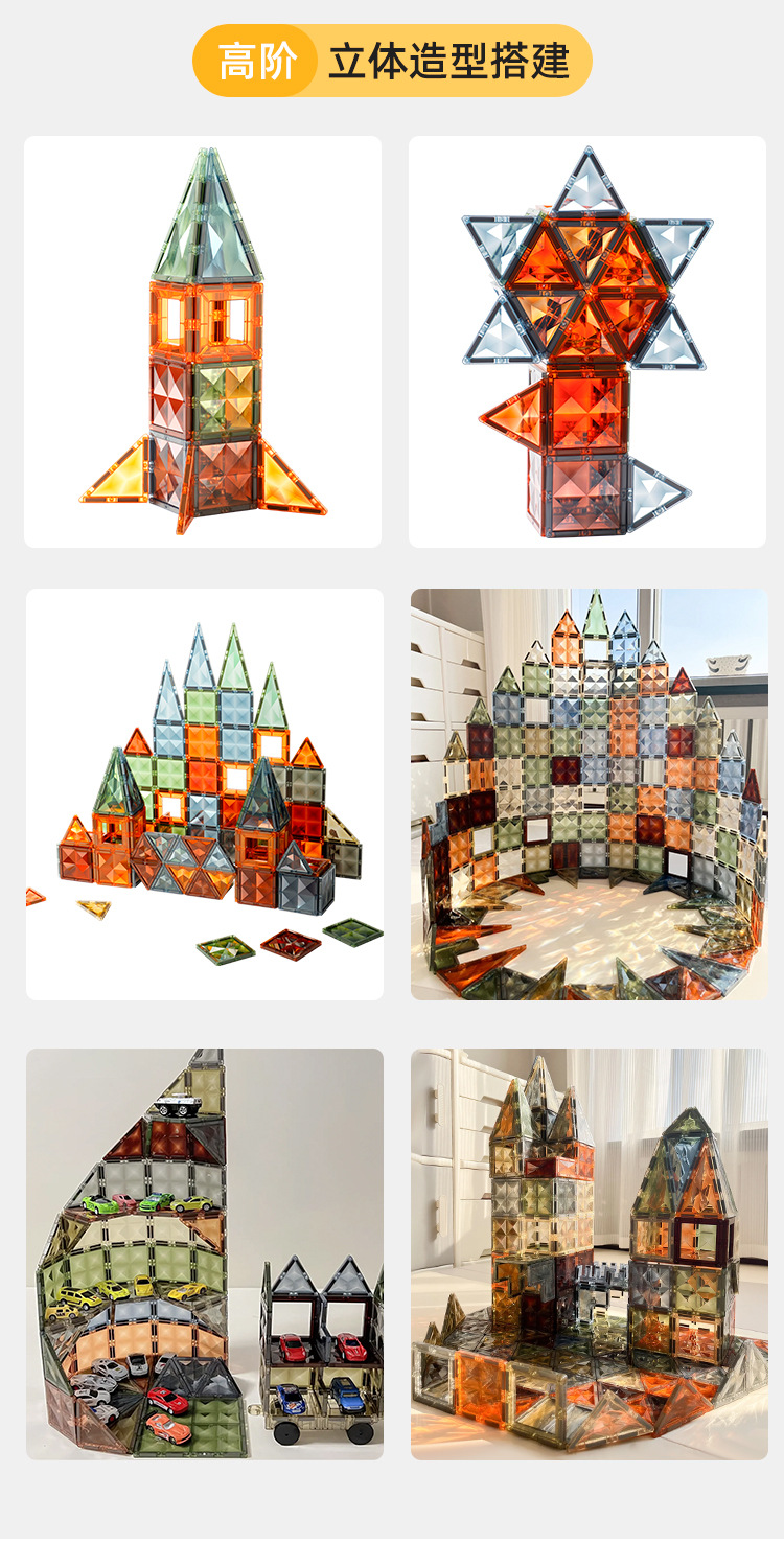 ONSHINE/ Childhood Infinite Nature Color Magnetic Sheet Educational Toy 3D Color Window Magnetic Sheet Birthday Gift pic 9