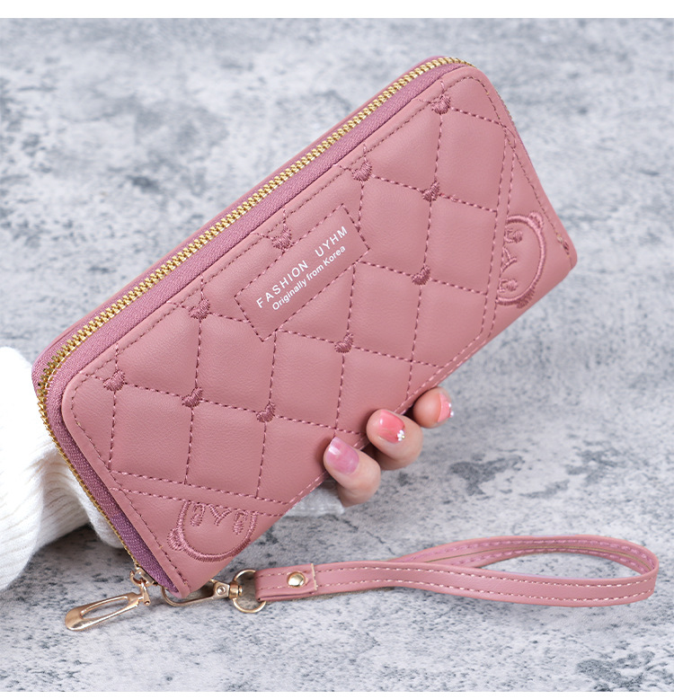韩版2023新款手拿钱包女式长款拉链多功能百搭皮夹大容量手机钱夹详情9