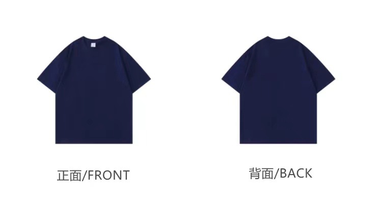 320G heavy-duty short-sleeved T-shirt for men, loose pure cotton base layer, high-end small neckline, solid color American-style T-shirt for both men and women, half sleeve pic 33