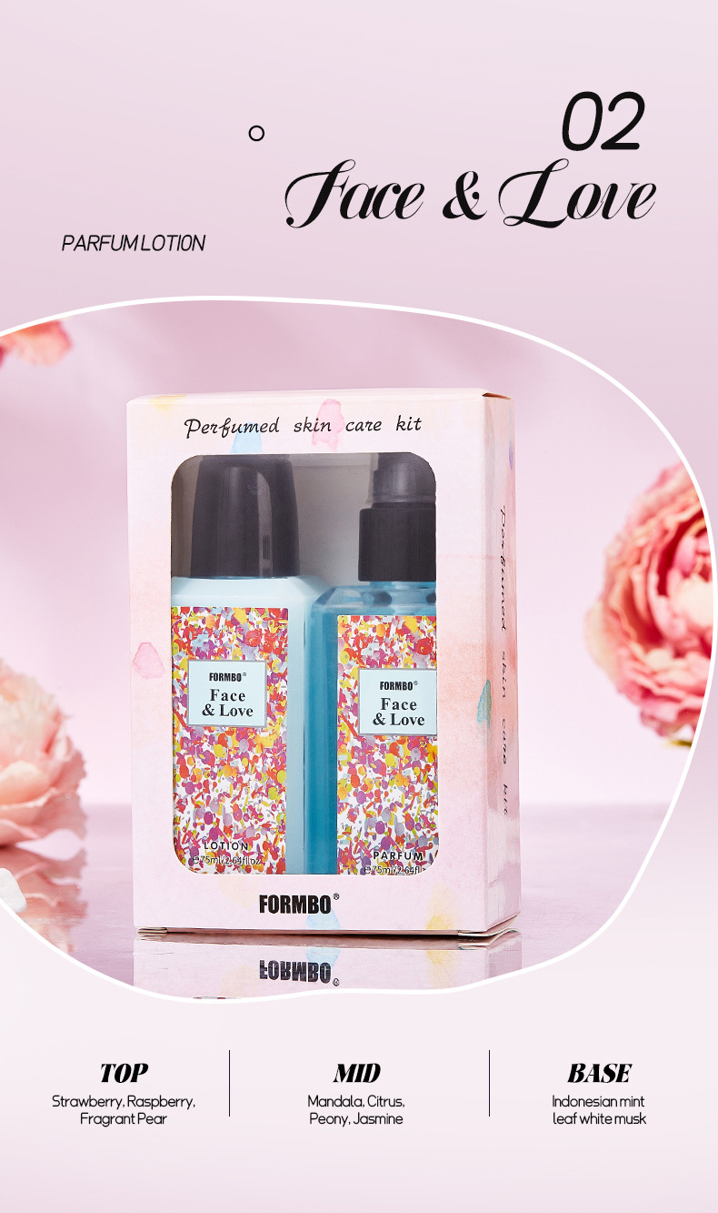 【跨境专供】香水护肤套装持久留香清新淡香香水身体乳液套装批发详情11