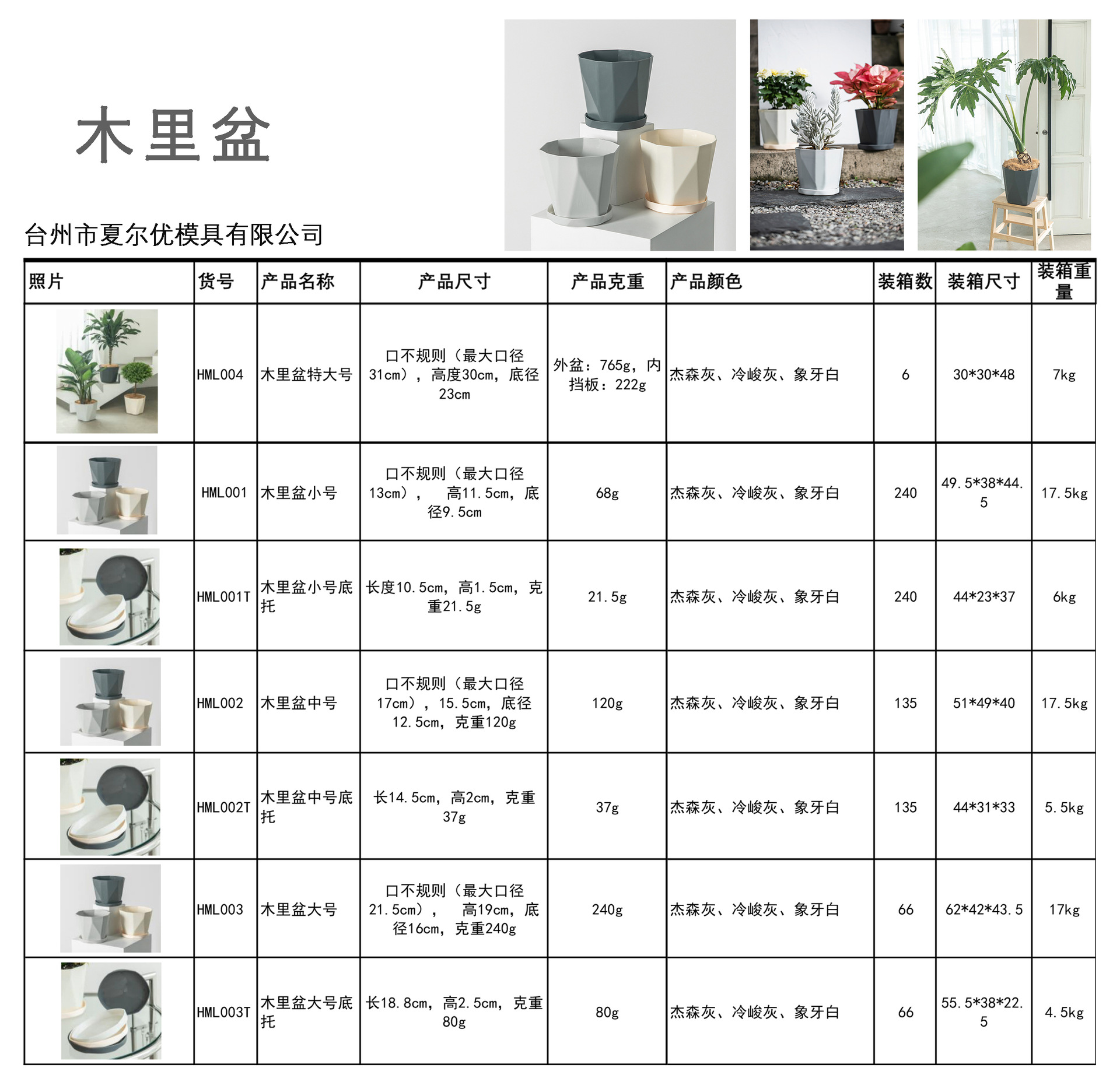 木里盆网红创意树脂绿植多肉塑料花盆加厚北欧简约大口径大号外贸详情2