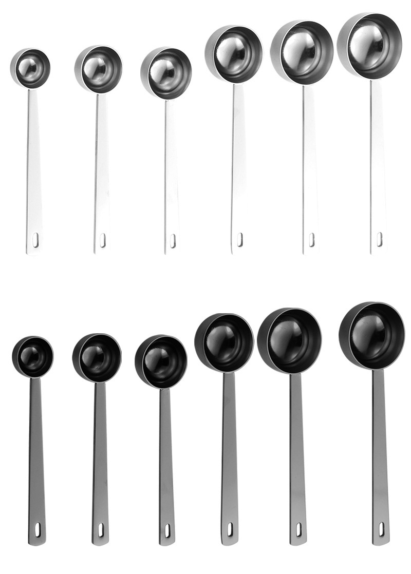 跨境304不锈钢量勺5ml至30ml烘焙计量勺子咖啡豆勺果粉奶粉勺LOGO详情7