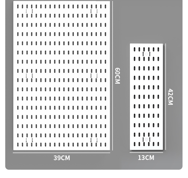 墙面全配件洞洞板收纳墙电竞房工具房厨房免打孔挂篮挂钩隔板支架详情18
