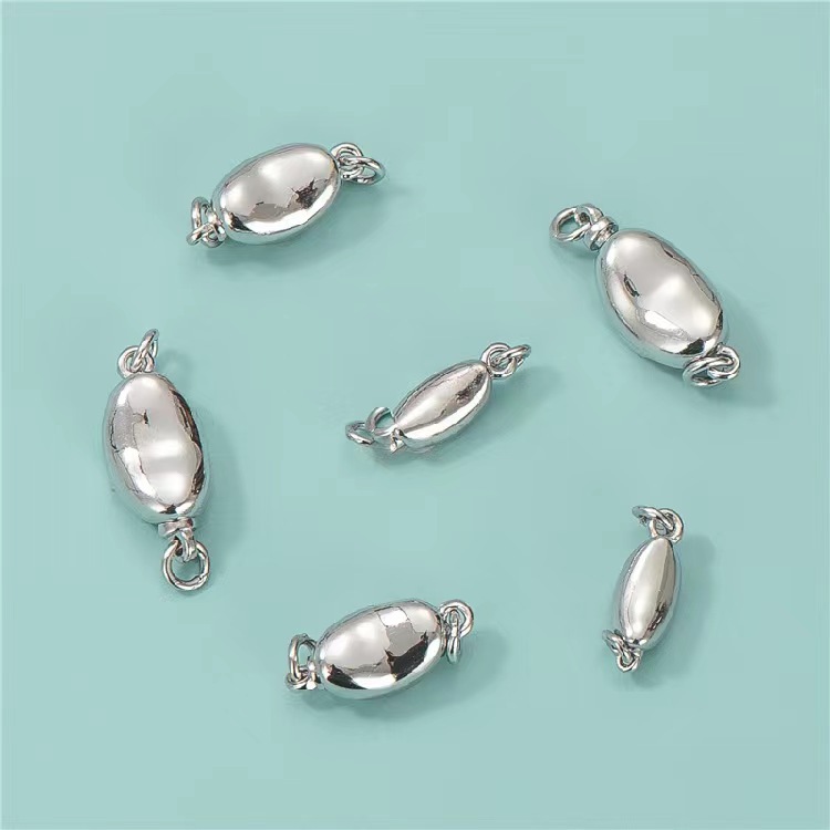 仿金保色金插片插棒扣项链连接扣diy铜元宝扣子扣头珍珠接头扣DIY详情8