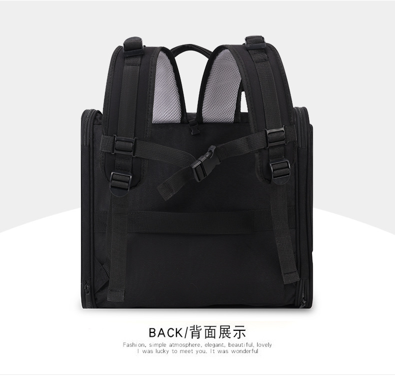 Factory direct supply cat bags for portable outings, large-capacity space capsule, double-shoulder hand-carry, breathable Japanese and Korean style pet bags pic 18