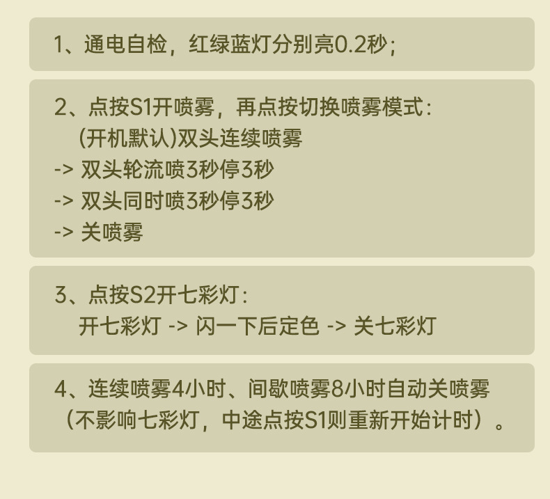2024新款仿真水滴加湿器家用卧室大容量打雾量便捷式加湿器详情14