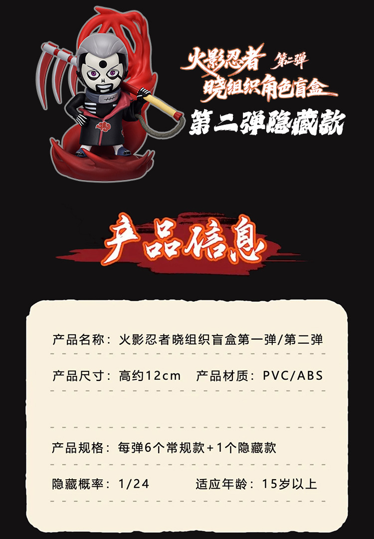 Authentic TOPTOY Naruto Akatsuki Blind Box desktop decoration birthday gift pic 14