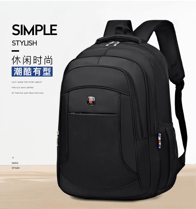 A versatile Oxford cloth student backpack for both men and women, a large-capacity business commuting computer bag for outdoor travel pic 4