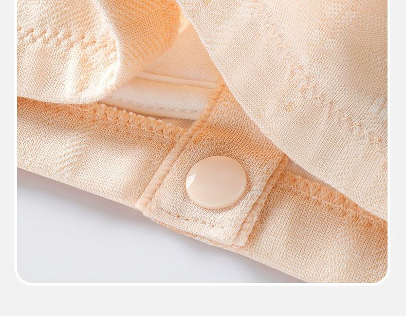 莫代尔棉妈妈内衣背心式前扣文胸无钢圈中年妇女大码夏季薄款胸罩详情21