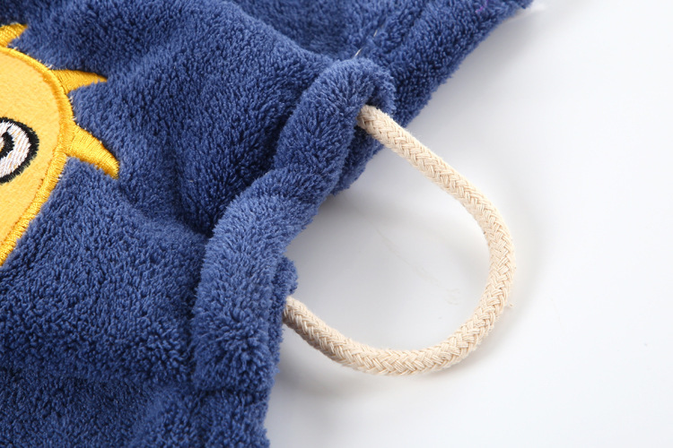 【 Chi Jia 】 High-density coral fleece cartoon embroidered hanging towels, hand towels, kitchen rags, handkerchiefs, absorbent towels pic 10