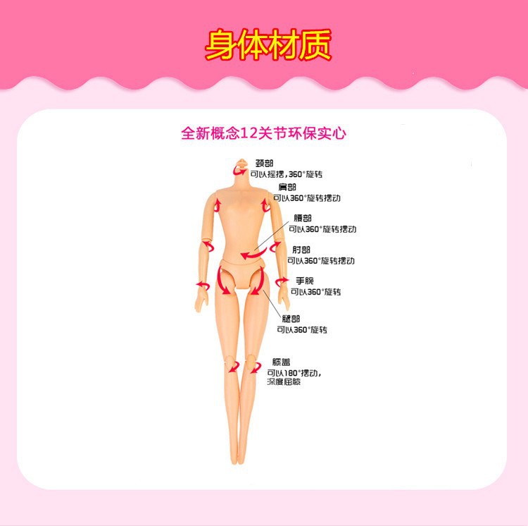 依甜芭比娃娃礼盒套装新款出口跨境欧美高档女孩玩具公主礼物批发详情22