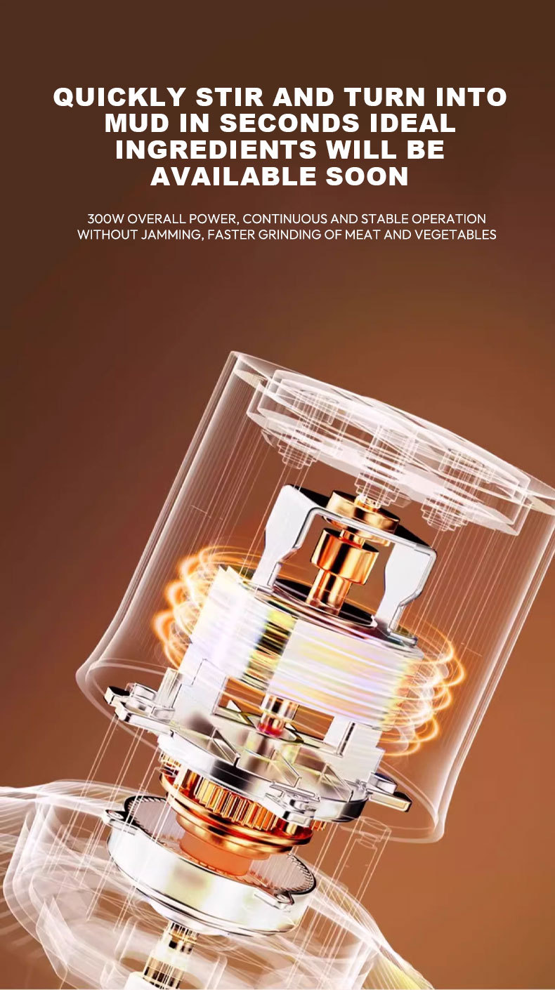 出口SOKANY06025绞肉机家用0.7L料理机电动食物搅拌机切菜碎肉机详情11