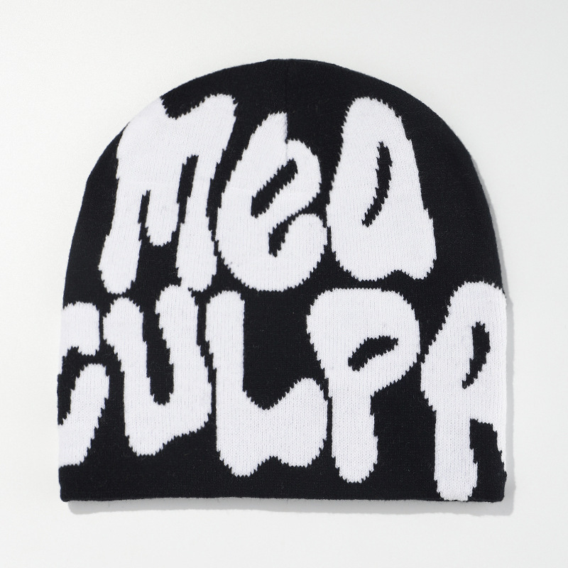 Amazon cross-border bestsellers: knitted hats for men and women, jacquard hats, popular hats from Europe and America, hip-hop hats, letter hats, AliExpress from Europe and America pic 18