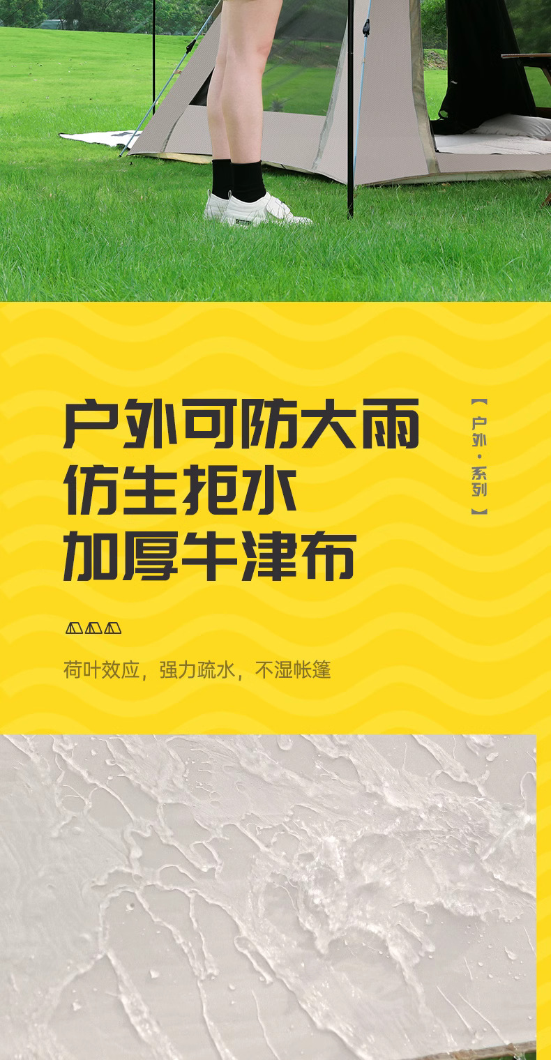 户外便携式折叠帐篷户外野餐野营装备全自动加厚防晒防雨防蚊帐篷详情10
