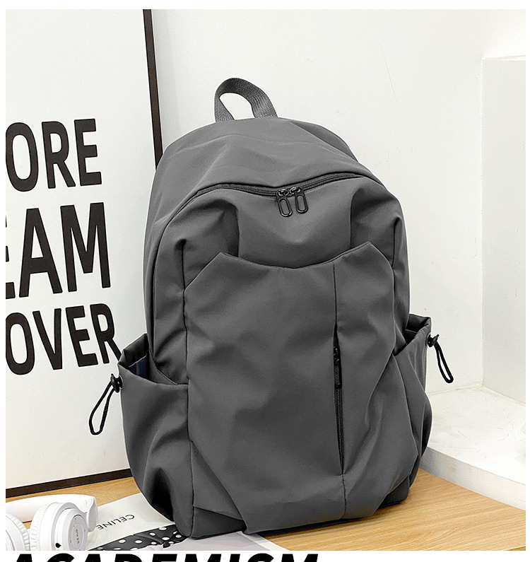 跨境新款双肩包大容量男女学生书包简约休闲短途出差商务电脑包详情45