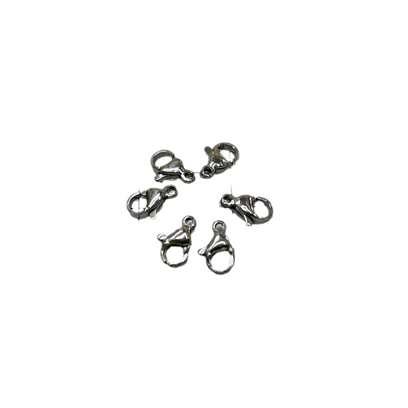 diy stainless steel lobster clasp jewelry accessories, titanium steel polished bright necklace bracelet connecting clasp, key bag clasp wholesale pic 1
