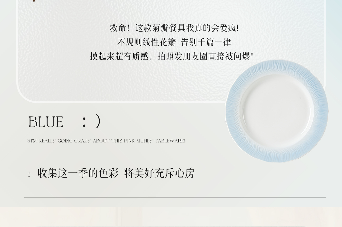 釉下彩简约渐变高颜值2025新款陶瓷碗筷盘子米饭碗碟餐具套装家用详情9