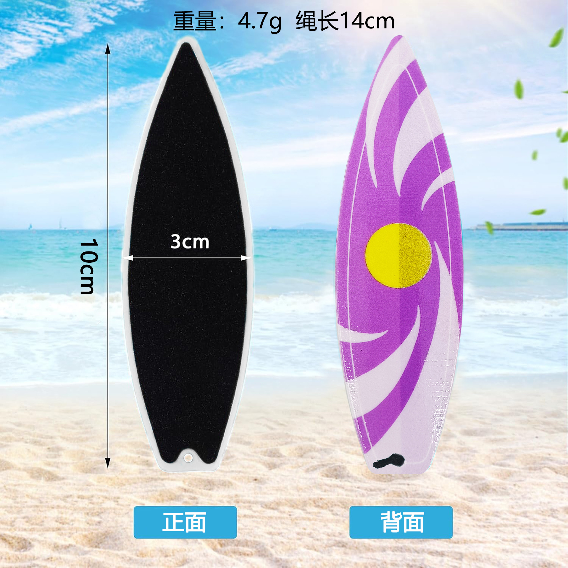 Finger surfboard Creative printed finger surfboard, thumb tip air surfing stress-relieving toy pic 2